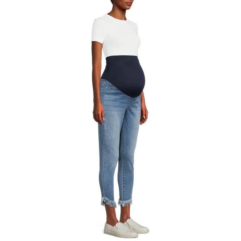 Sofia Jeans by Sofia Vergara Women’s Maternity Rosa Curvy Ankle Full Band Skinny Cha Cha Hem Je... | Walmart (US)