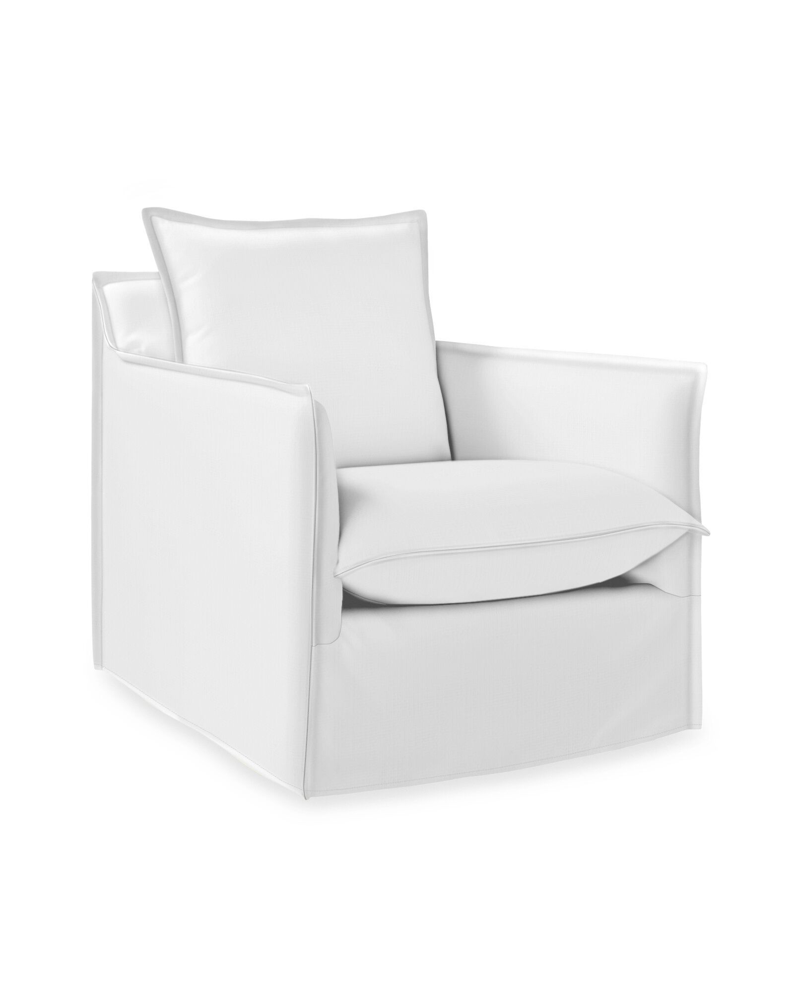 Sundial Outdoor Swivel Chair - Slipcovered | Serena and Lily