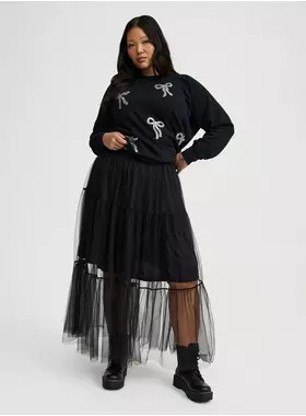 Tiered Tulle Maxi Skirt | Torrid (US & Canada)