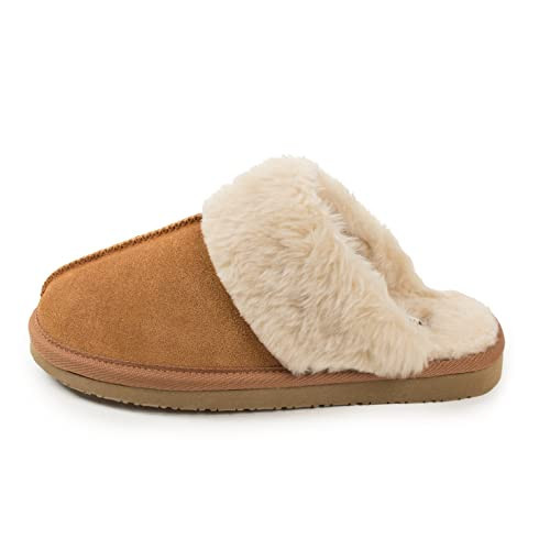 Minnetonka Women's Chesney Scuff Flat,Cinnamon,9 M US | Amazon (US)