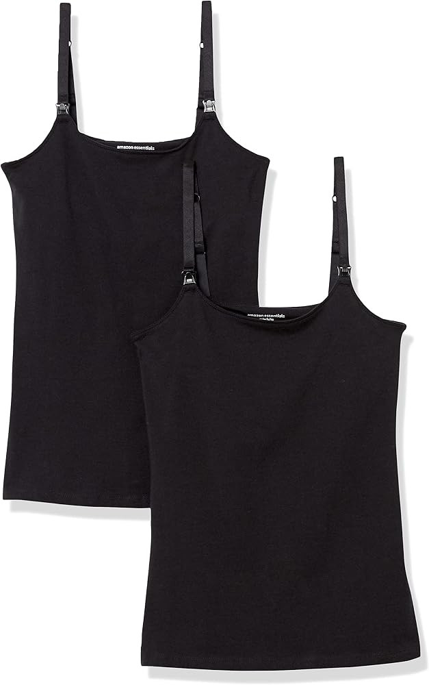 Amazon Essentials Women's Maternity Nursing Tops, Pregnancy Clothes with Adjustable Straps and Bu... | Amazon (US)