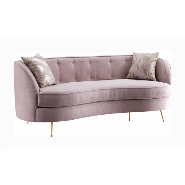 Schwenk 72'' Armless Curved Loveseat | Wayfair North America