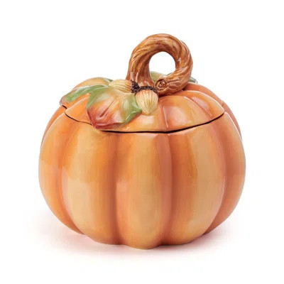 Fitz and Floyd Fall Harvest Pumpkin Cookie Jar | Wayfair North America