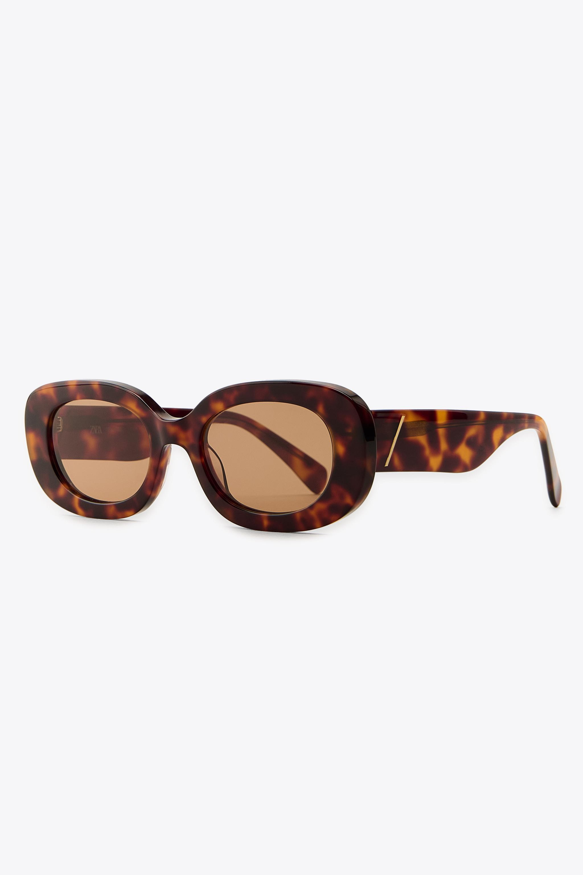 OVAL TORTOISESHELL-EFFECT SUNGLASSES | Zara UK