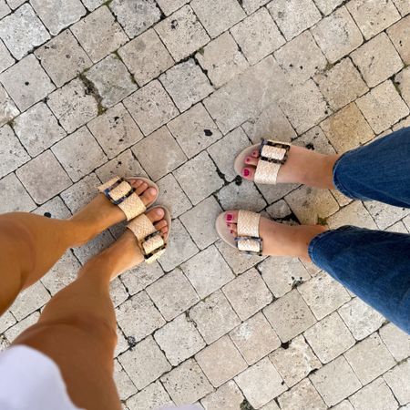 Showed up to a meeting in the same $25 sandals as Pinteresting Plans! These raffia slides are cuter comfy and fit true to size. Love the memory foam footbed!
.
#ltkshoecrush #ltkfindsunder100 #ltksalealert #ltkover40 #ltkseasonal #ltktravel summer sandals

#LTKFindsUnder50 #LTKSaleAlert #LTKShoeCrush