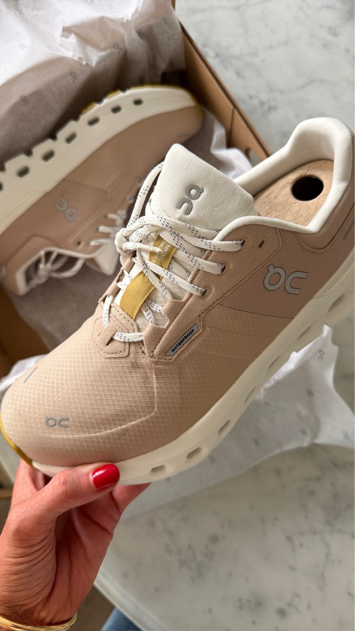 My new water proof walking shoes.