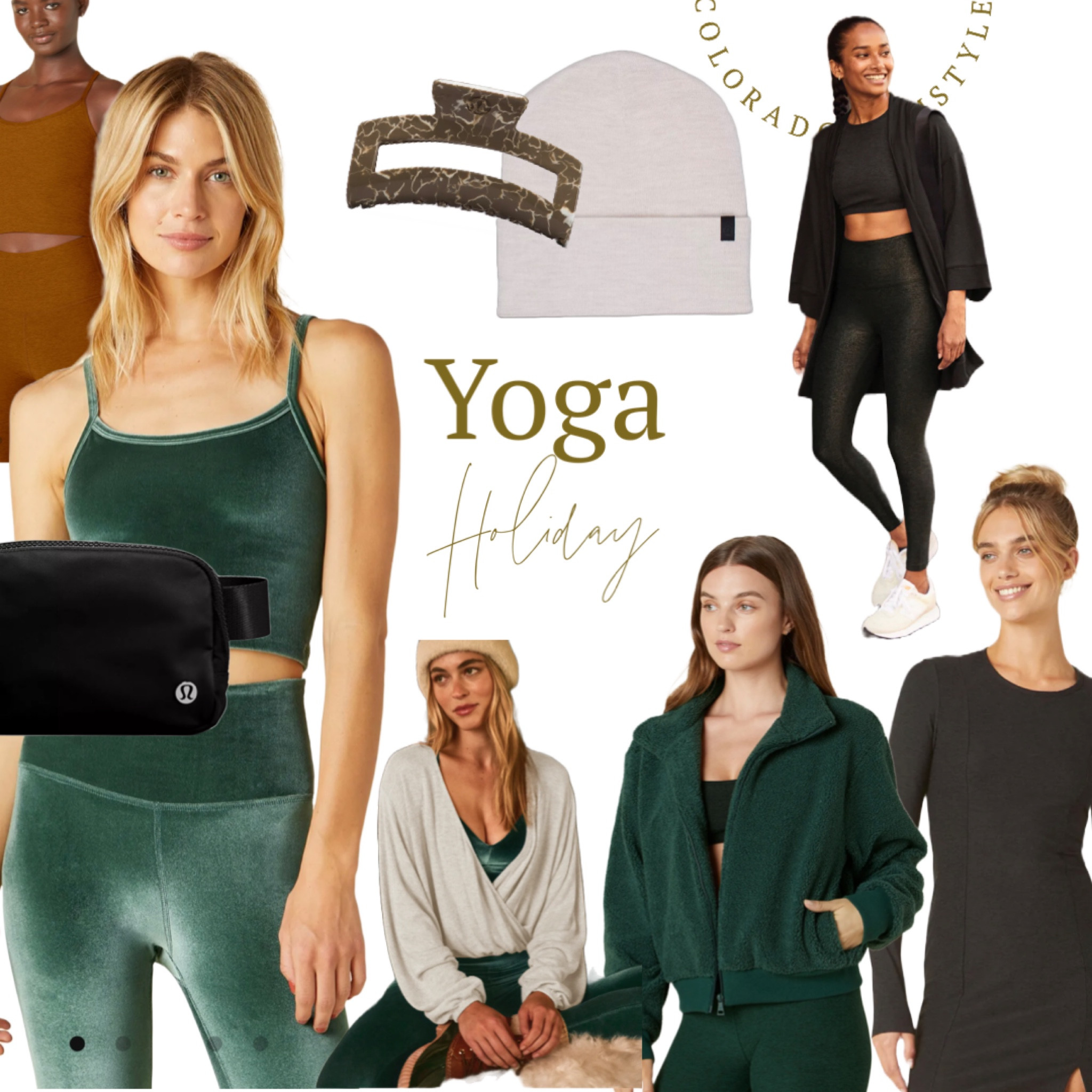 Yoga workout wear with a sparkle. Living the velvet items as well

#LTKfit #LTKSeasonal #LTKHoliday