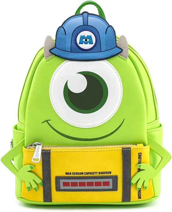 Loungefly Disney Monsters Inc Mike Wazowski Scare Cosplay Womens Double Strap Shoulder Bag Purse | Amazon (US)