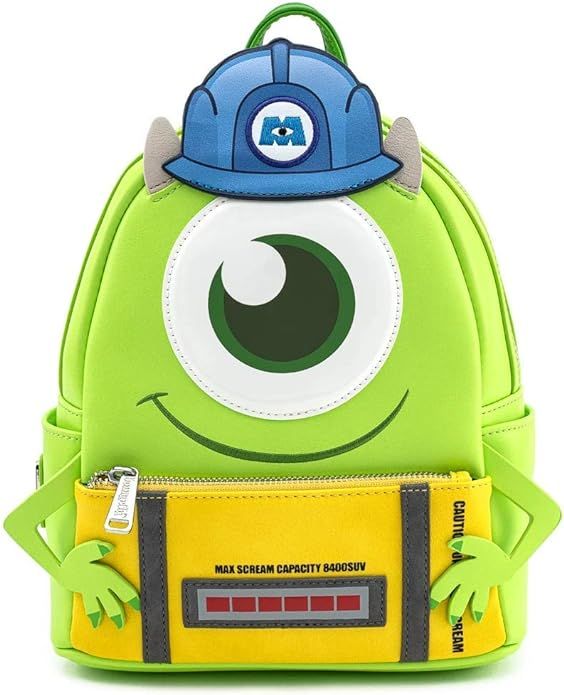 Loungefly Disney Monsters Inc Mike Wazowski Scare Cosplay Womens Double Strap Shoulder Bag Purse | Amazon (US)