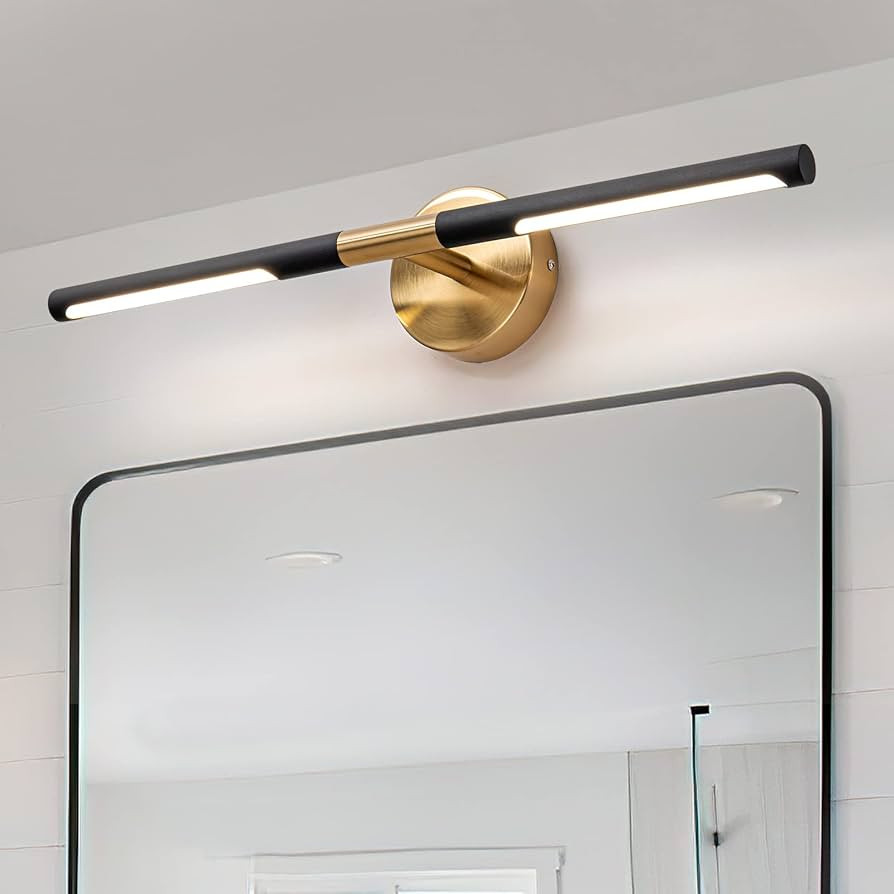 Modern Bathroom Light Fixtures Over Mirror 24 Inch, 18W 360° Rotatable Dimmable 4000K Led Vanity... | Amazon (US)