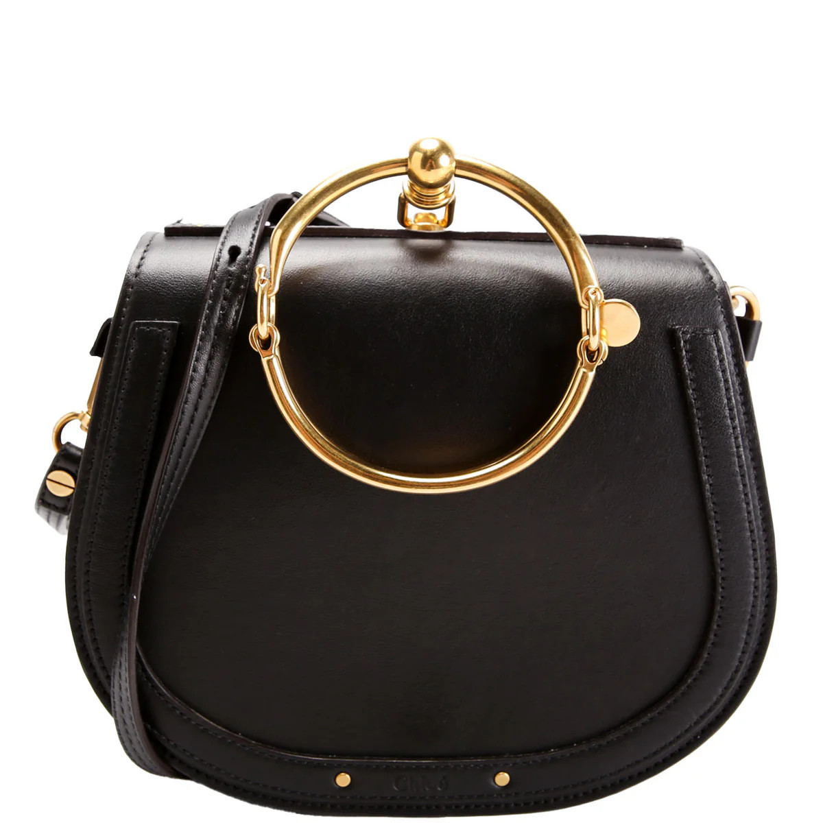 Nile Bracelet Bag Medium Black | Keeks Designer Handbags