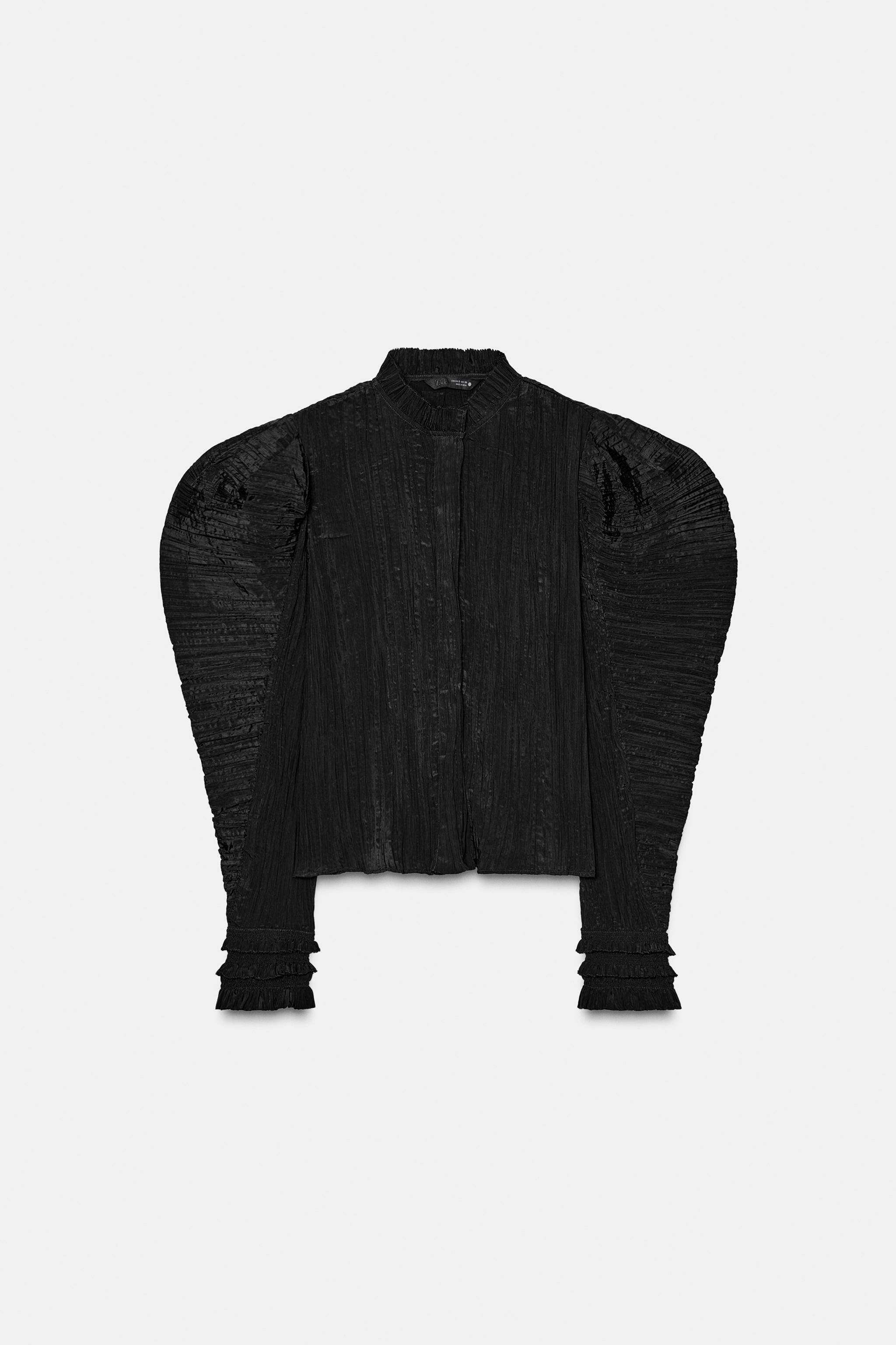 CRINKLED PUFF SLEEVE BLOUSE ZW COLLECTION | Zara UK