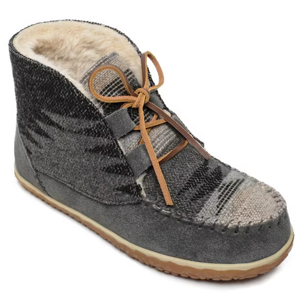 Minnetonka Women's Textile Torrey Laceup Bootie Slipper | Target