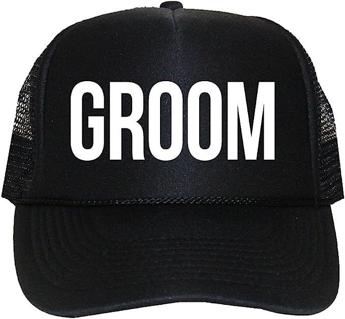 Classy Bride Groom Trucker Hat for The Groom Black | Amazon (US)