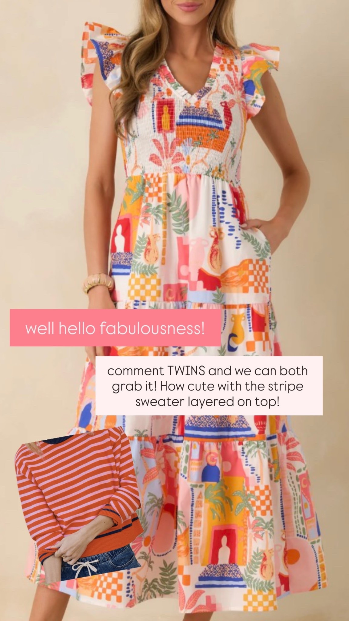 Well hello fabulousness! How cute with the stripe sweater layered on top! Love!!

#LTKmomlife #LTKOver40 #LTKdayinmylife