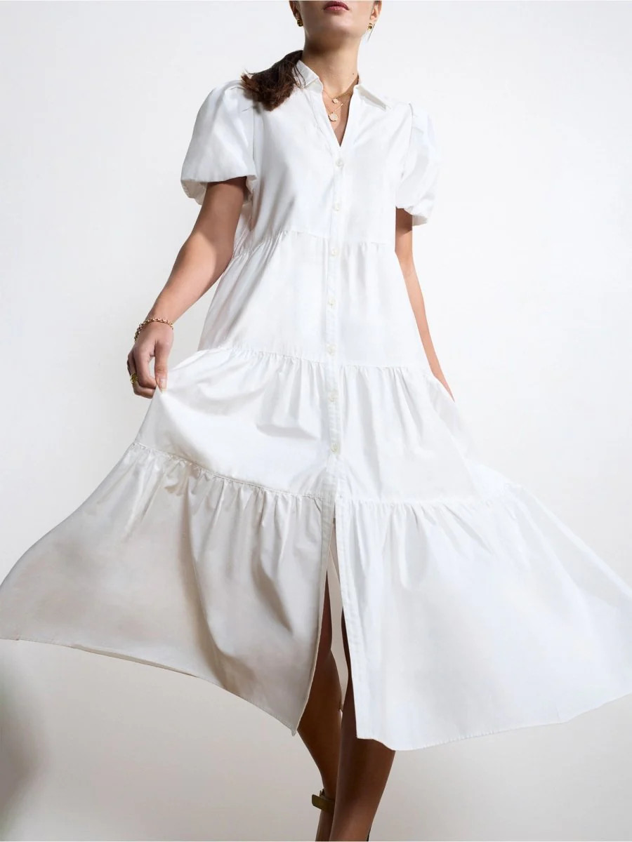 Brochu Walker Women's Havana Dress, Ivory | Brochu Walker