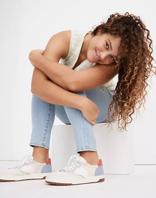 Court Sneakers in Colorblock Leather and Nubuck | Madewell