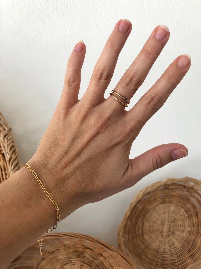 Gold Filled Everyday Ring {Scalloped Band} | Alexandra Gioia