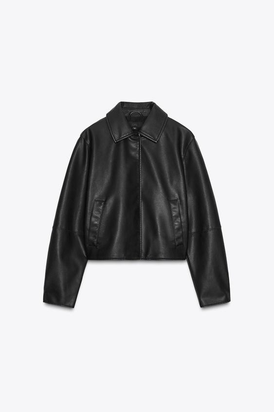 FAUX LEATHER JACKET | Zara UK