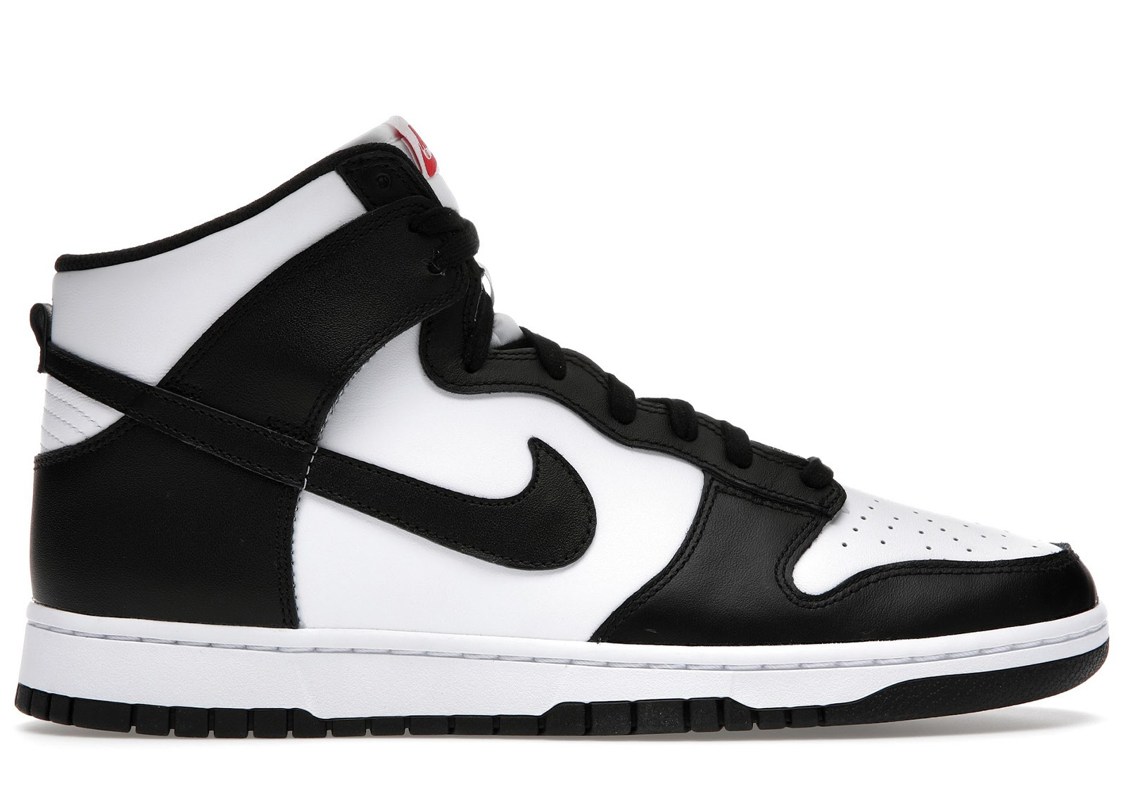 Men's Nike Dunk High Panda (2021) Sneakers in White/Black/University Red | StockX