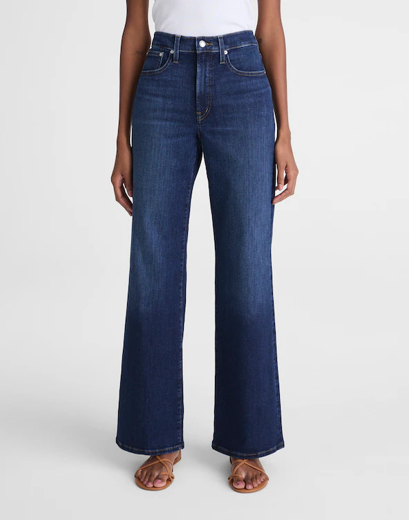 The Wide-Leg Jean in Super Stretch Denim | Madewell