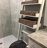 Over the Toilet rustic Ladder Shelf, 3 tier bathroom shelf | Amazon (US)