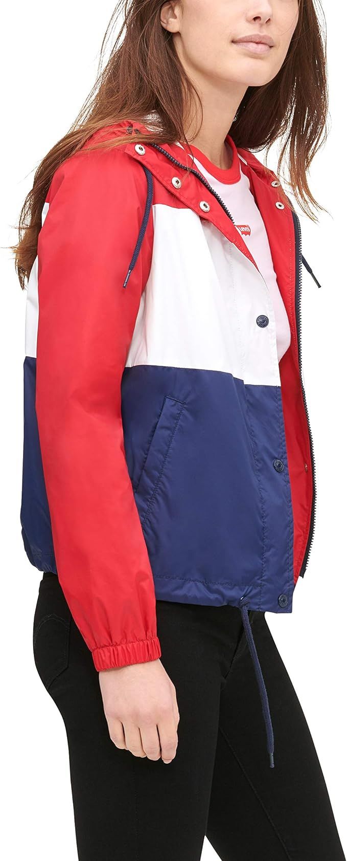 Levi's Women's Retro Hooded Rain Windbreaker Jacket (Standard & Plus Sizes) | Amazon (US)