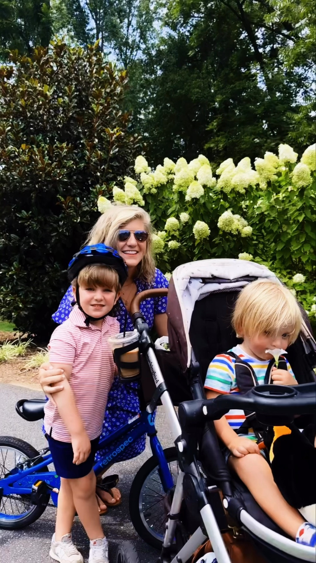 And then a trip to the most beautiful 🌳 park 🛝 (the same place my Mamaw always took me growing up 🥰) with these gorgeous limelights 💛 in full bloom 🌸 and it felt so magical!! ✨ We are just soaking in sweet summertime ☀️ beauty around here!! 🌞