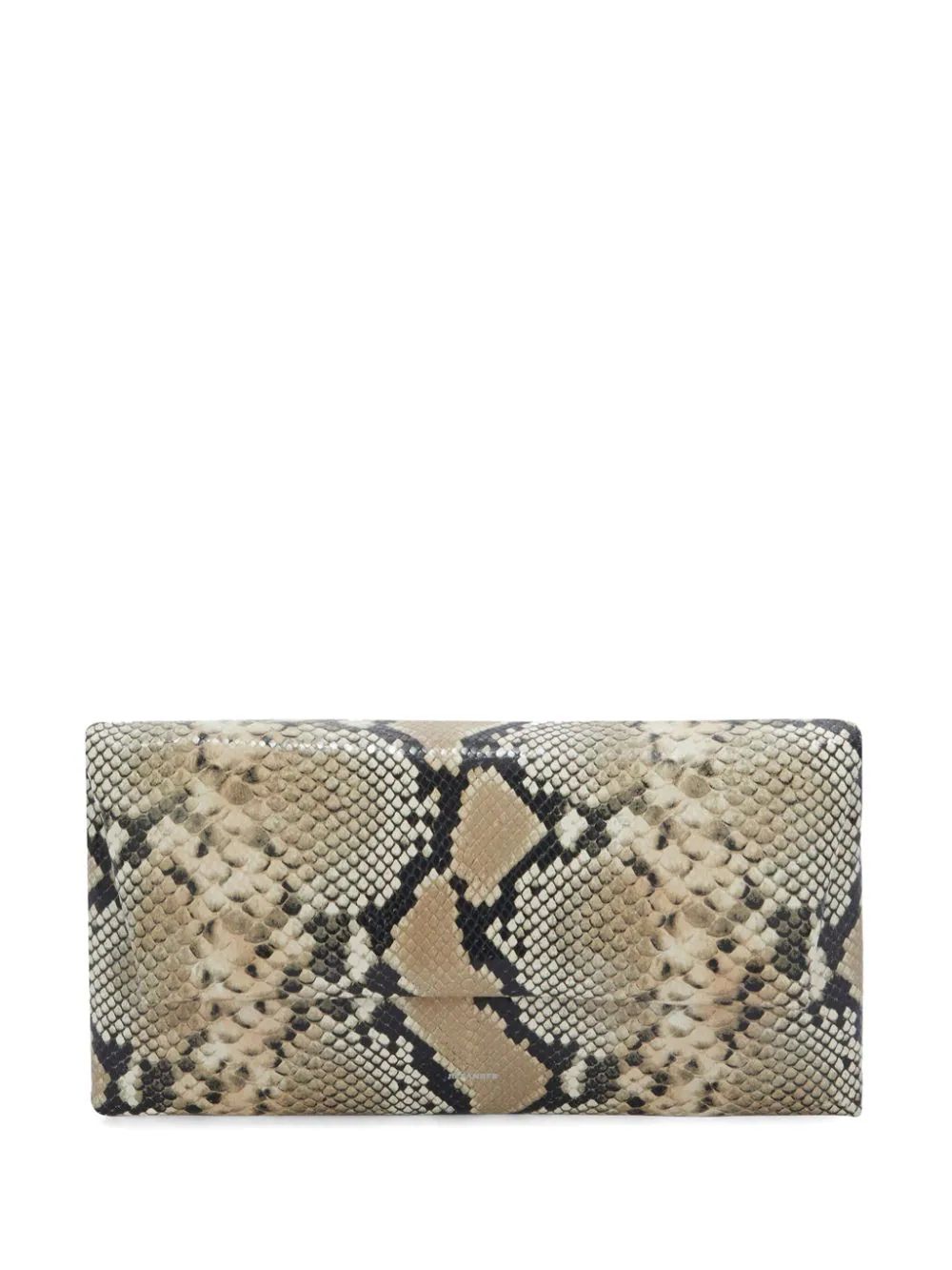 snakeskin-effect leather clutch bag | Farfetch Global