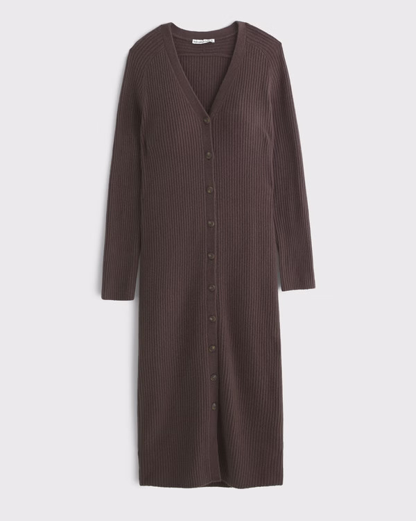 Duster Maxi Sweater Dress | Abercrombie & Fitch (US)