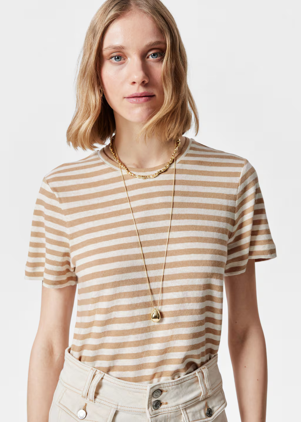 Linen-Blend T-Shirt | & Other Stories - US