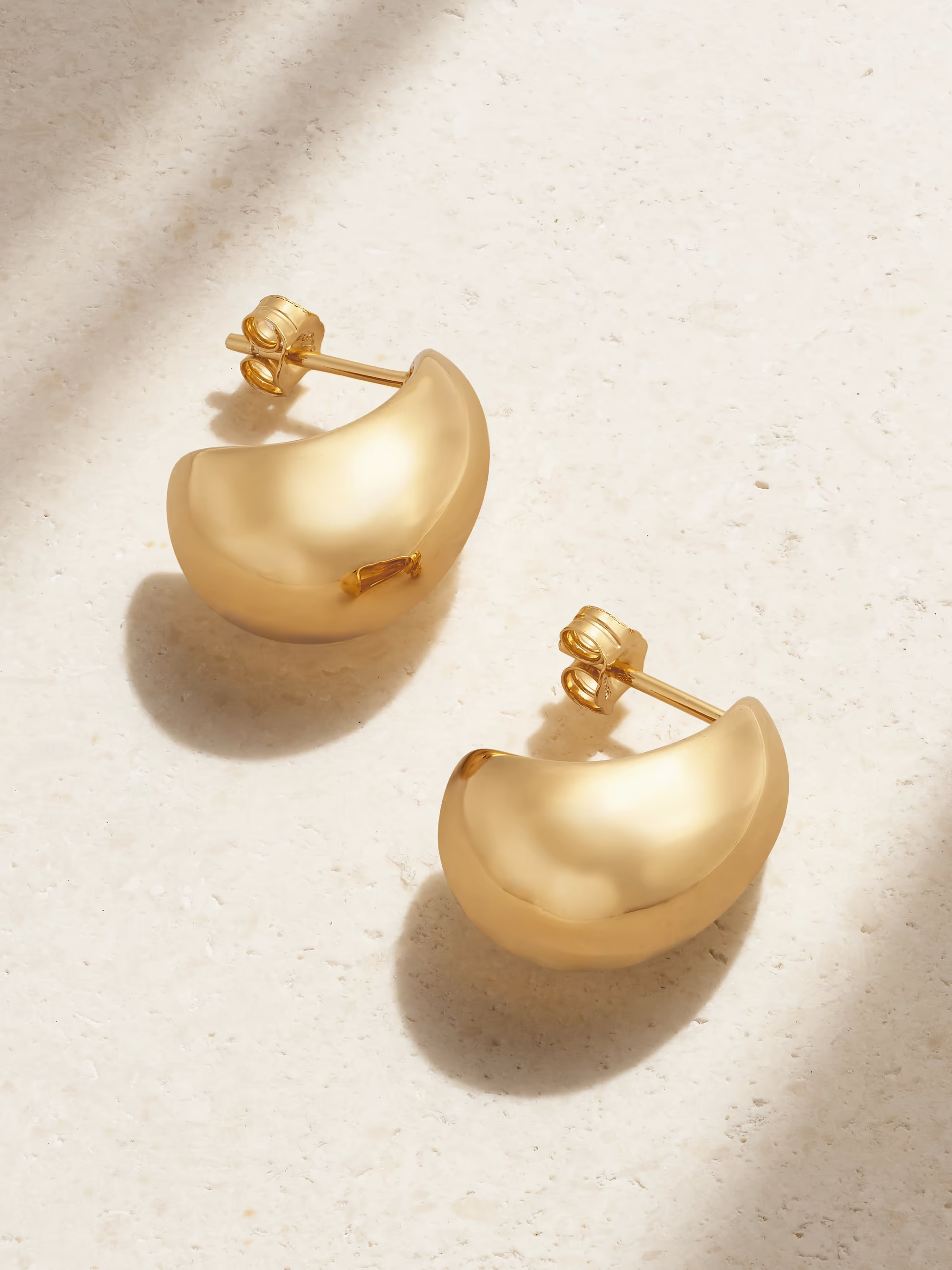The Curve recycled gold vermeil hoop earrings - gold - One Size | NET-A-PORTER (US)