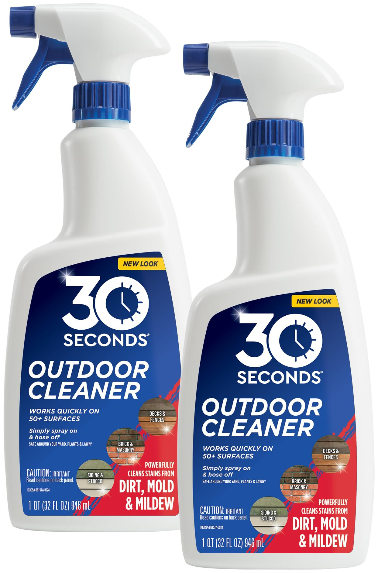 30 SECONDS Outdoor Mold and Mildew Stain Remover Spray - Ready to Use 32 fl. oz. 2 Pack one_size | DFP-QTY2DIB726764 | Lowe's