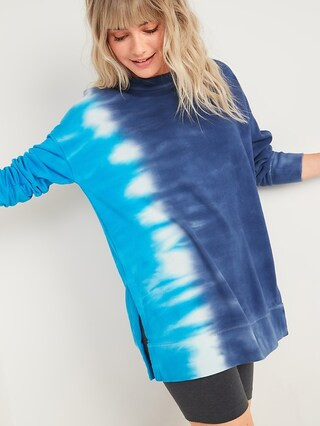 Oversized Vintage Specially Dyed Tunic Sweatshirt for Women | Old Navy (US)