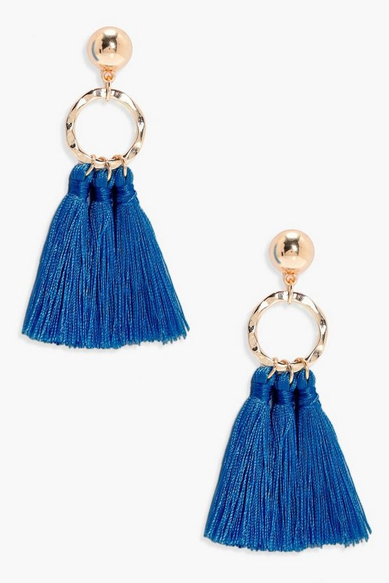 Circle Tassel EarringsCircle Tassel Earrings | Boohoo.com (UK & IE)