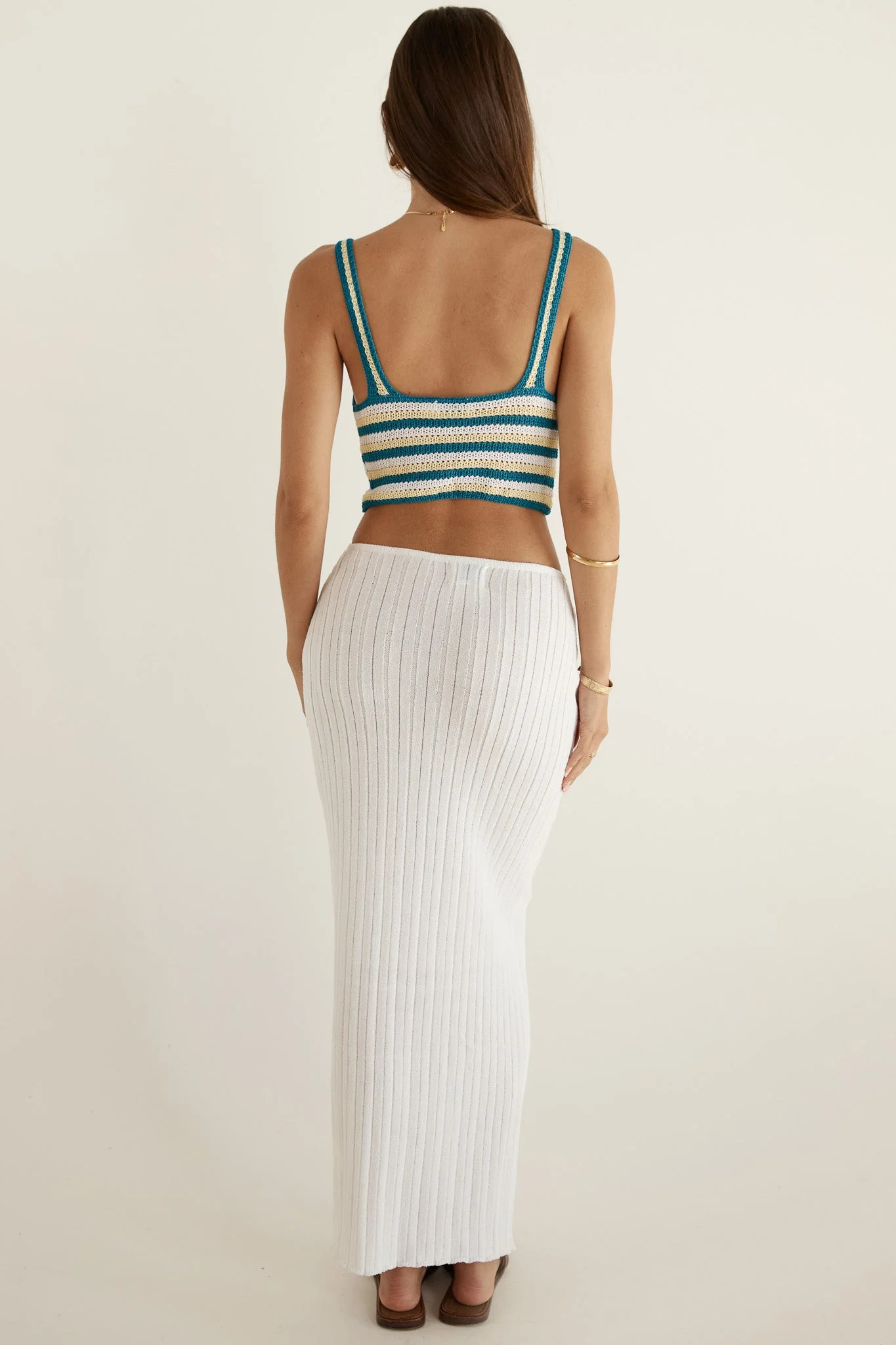 BAHA RIBBED SKIRT - WHITE | SNDYS (global)