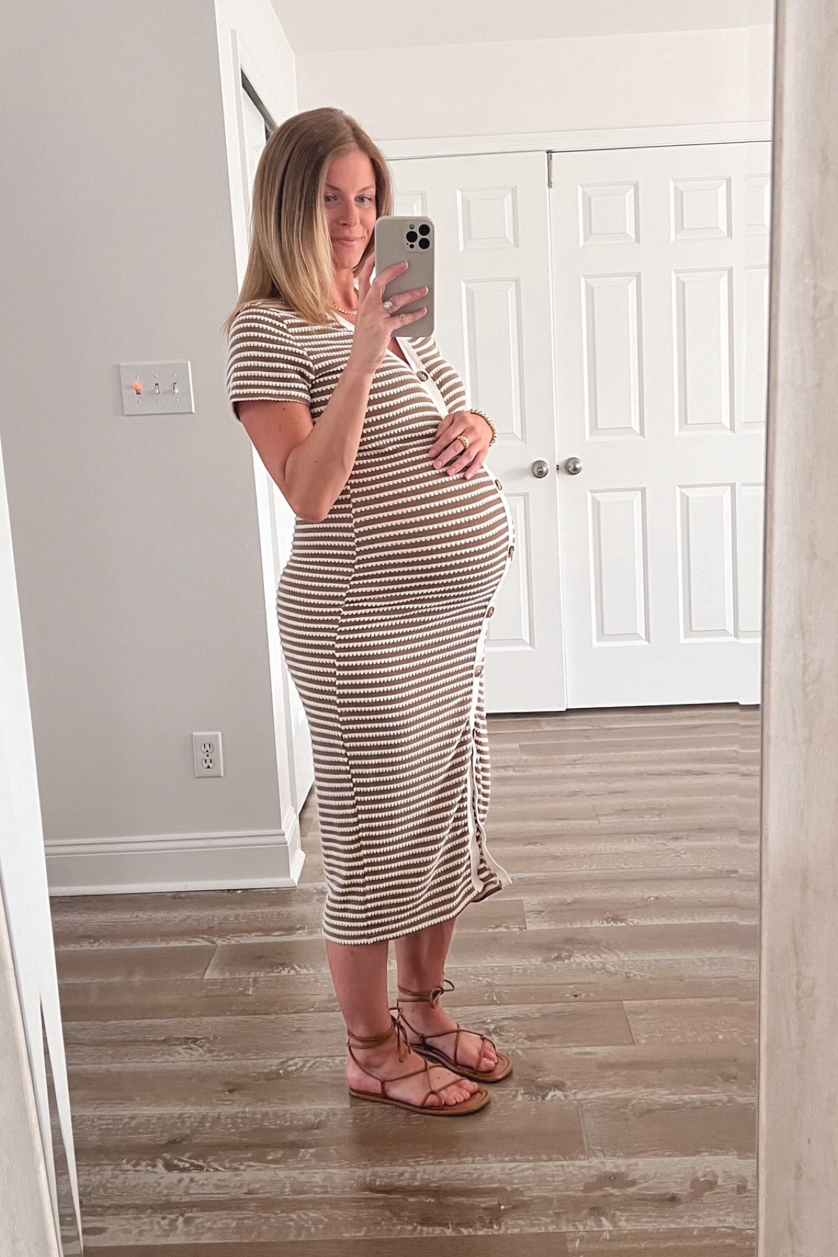 Another bump friendly Amazon find! I have been wearing it to work and events my whole pregnancy 🤎

#bumpfriendly #maternity #workwear #summerdress

#LTKBump #LTKFindsUnder50 #LTKWorkwear