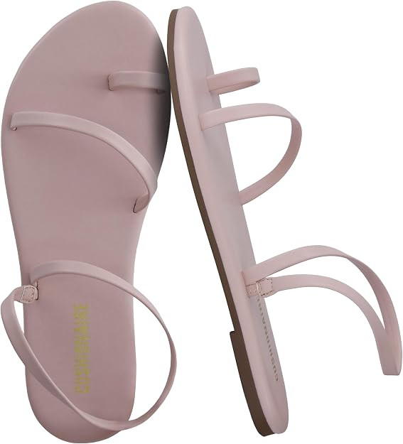 CUSHIONAIRE Chai Strappy Flip Flops for Women, Comfortable Casual Women Sandals with Memory Foam | Amazon (US)