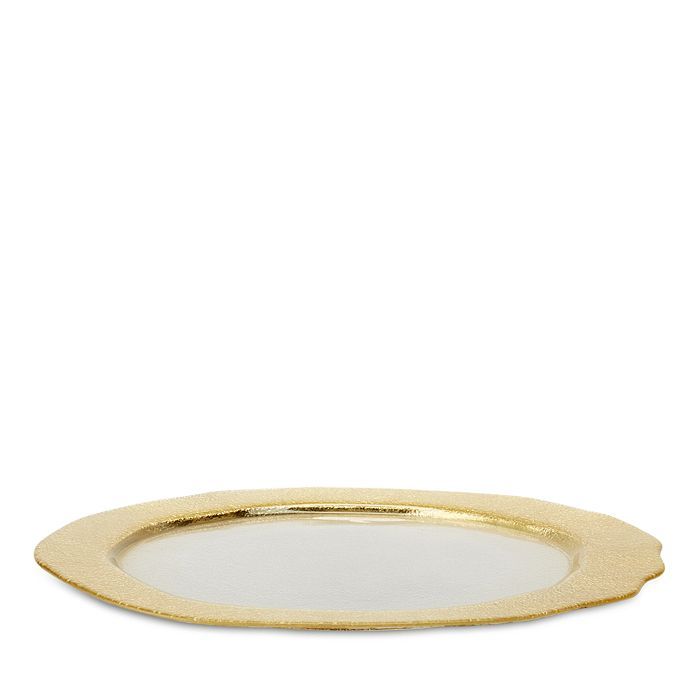 Rufolo Glass Gold Organic Service Charger Plate | Bloomingdale's (US)