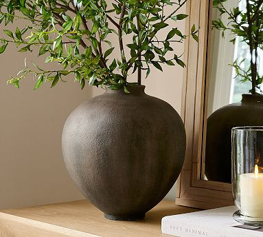 Matte Brown Vase | Pottery Barn (US)