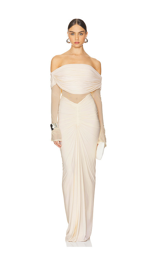 Deme by gabriella vestido largo jolene en color ivory talla L | Revolve Clothing (Global)
