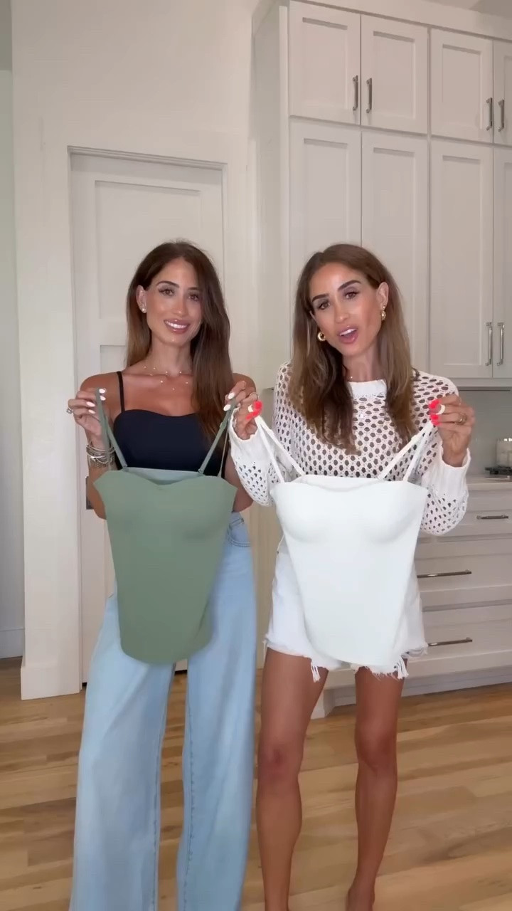amazing 4 in 1 tanks that will replace half your wardrobe 👀 no bra needed + endless ways to wear it 👏🏼 you can wear it as a cami, as a strapless top (by removing the straps), or layered under an open knit top or sweater. 

Comes in a few color options and has a non slip grip to keep it from riding down. We are wearing size xs for reference 

4-in-1 tank, versatile tank top, capsule wardrobe, summer wardrobe essentials, vacation outfits, everyday basics, elevated basics, affordable fashion, outfit ideas, casual chic, travel outfits, closet staples, summer style, layering tanks, Amazon finds 

 #WardrobeStaples #CapsuleWardrobe #ClosetEssentials #EverydayStyle #amazonfinds

#LTKPetite #LTKSaleAlert