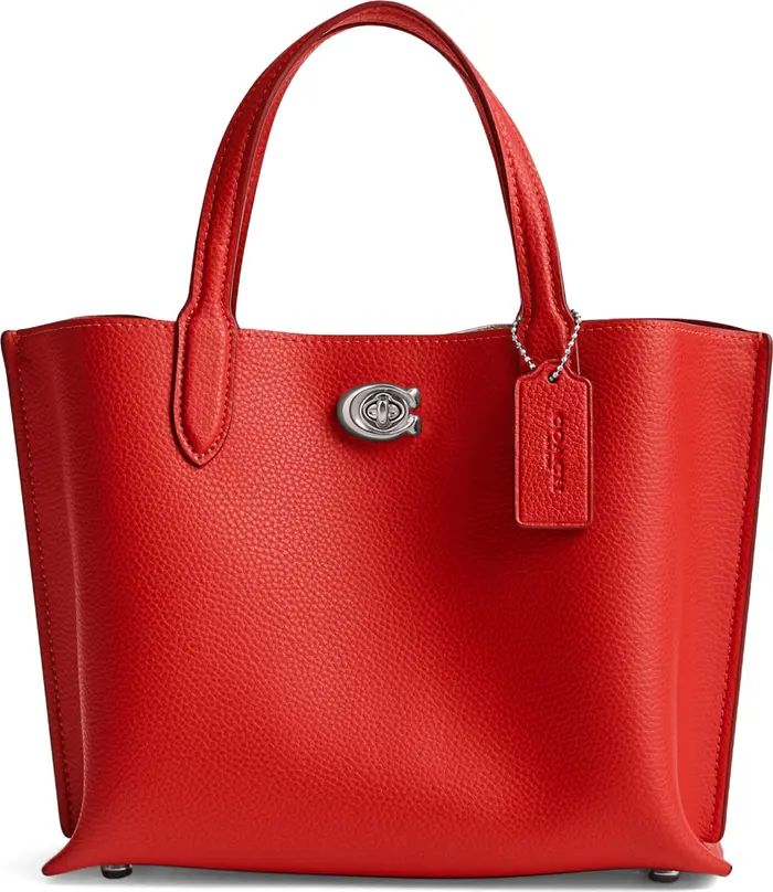 COACH Willow Pebble Leather Tote | Nordstrom | Nordstrom