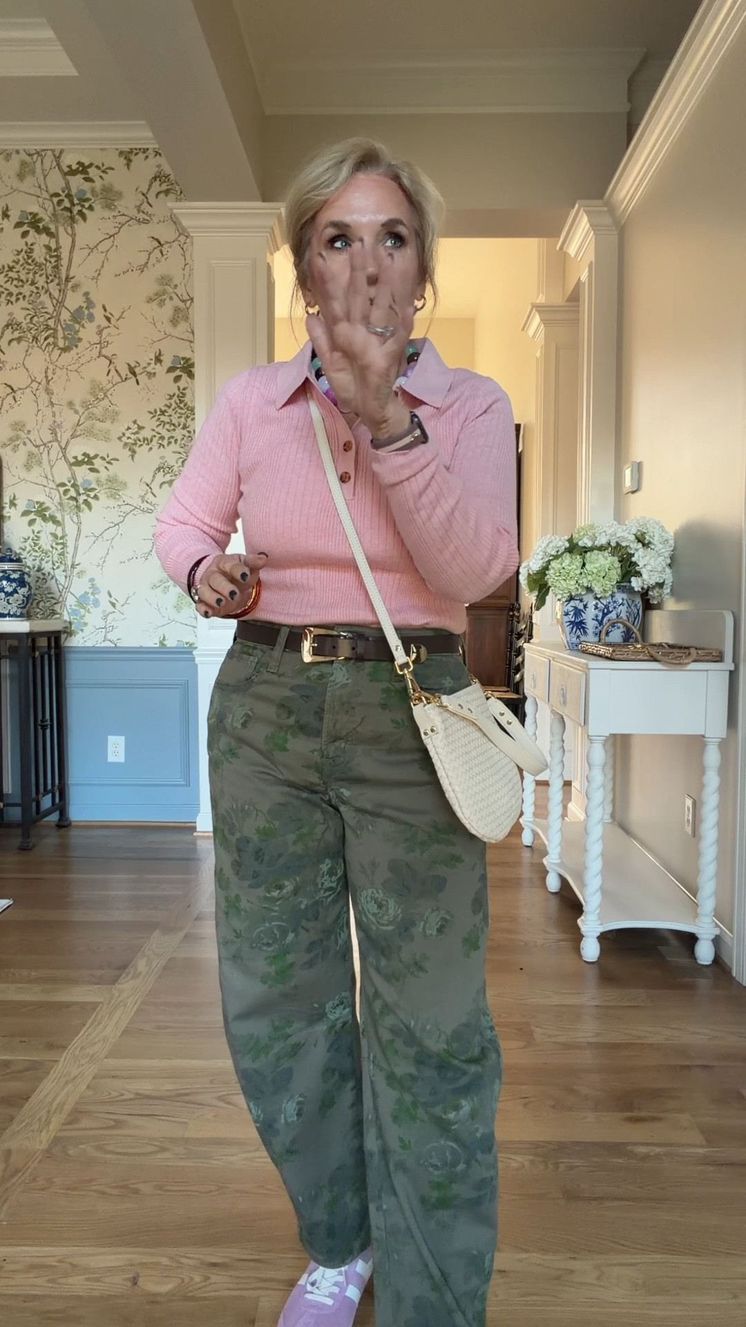 Cute new pieces to freshen up your style 
True to size 
Medium in sweater 
8 reg in jeans 
Sneakers I need a sock in my larger size  

#LTKootd #LTKOver40 #LTKFindsUnder100