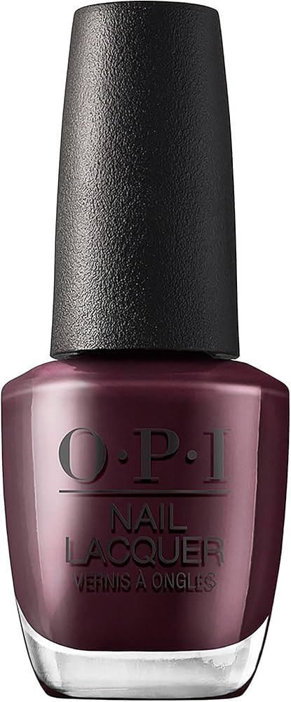 OPI Nail Lacquer Complimentary Wine | Opaque Dark Red Crème Chip Resistant Nail Polish | Muse of... | Amazon (US)