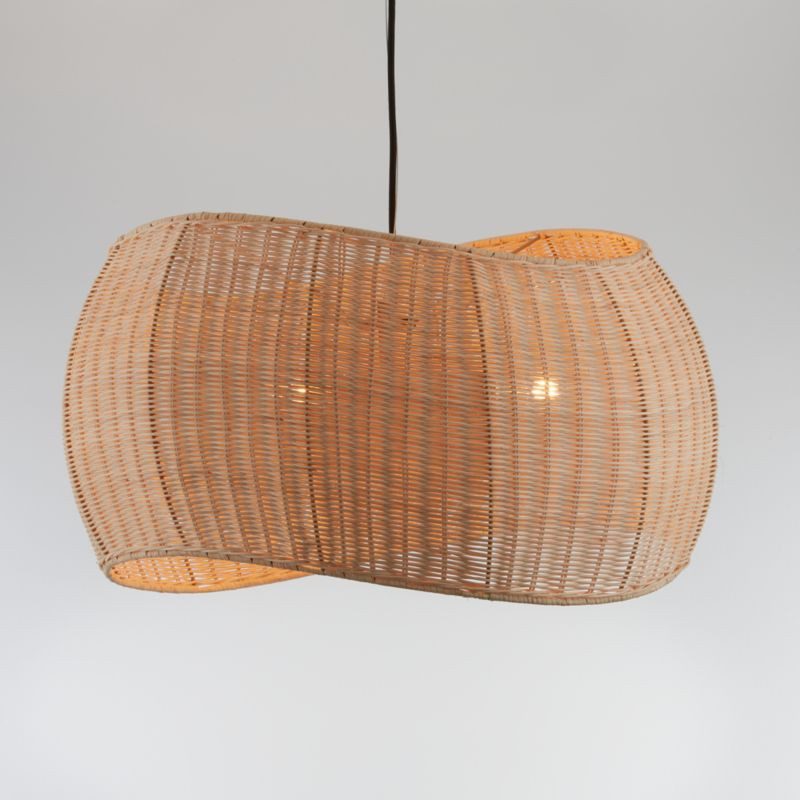 Althea Wicker Pendant Light + Reviews | Crate & Barrel | Crate & Barrel