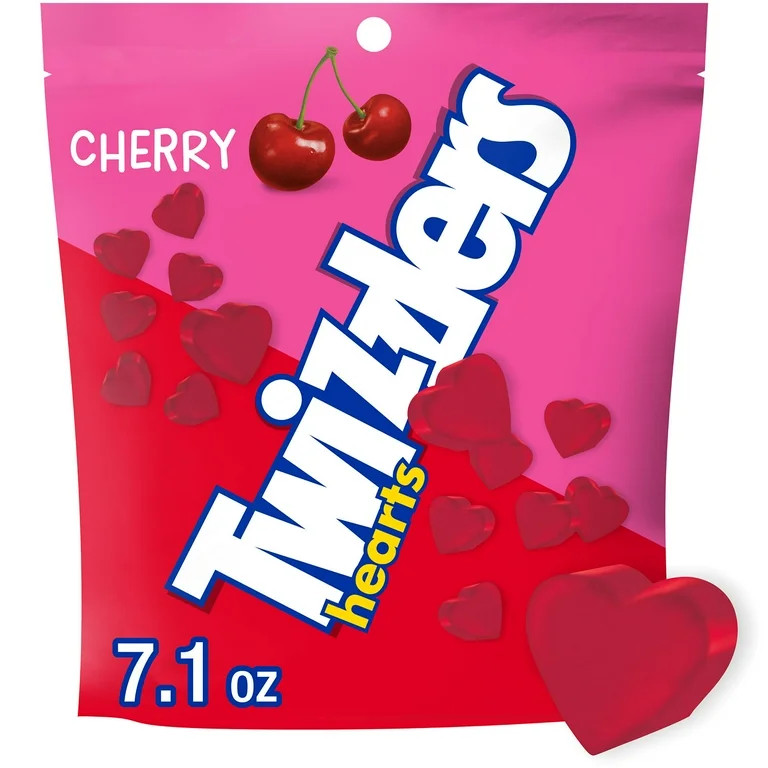 Twizzlers Cherry Flavored Hearts Valentine's Candy, Bag 7.1 oz | Walmart (US)