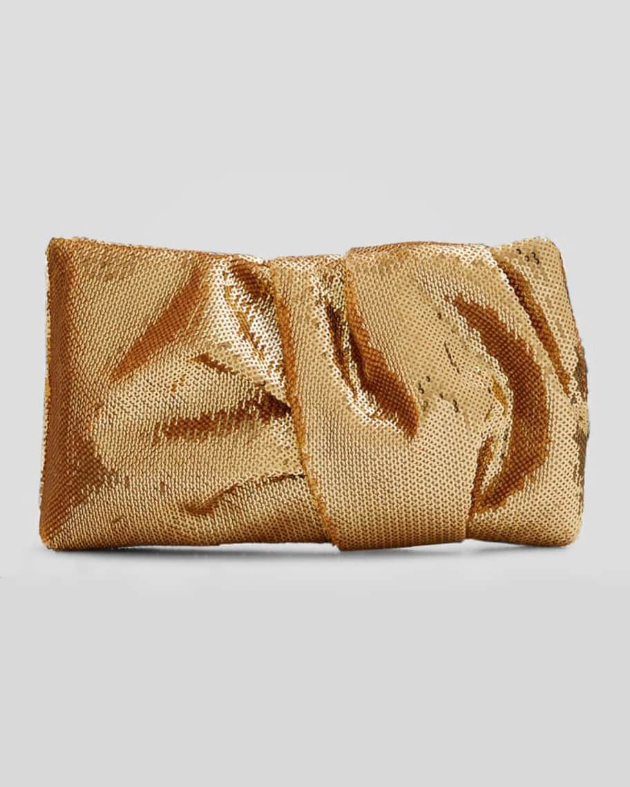 Jimmy Choo Bonny Allover Sequins Zip Clutch Bag | Neiman Marcus