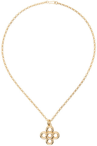 Gold Radda Pendant Necklace | SSENSE