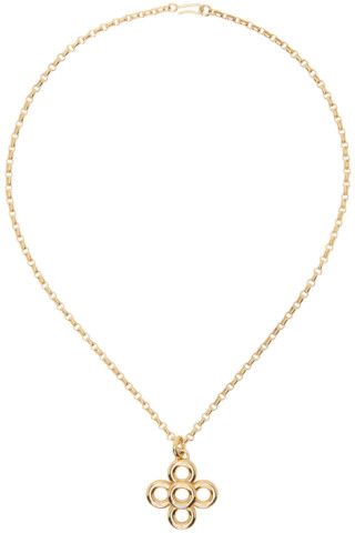 Gold Radda Pendant Necklace | SSENSE